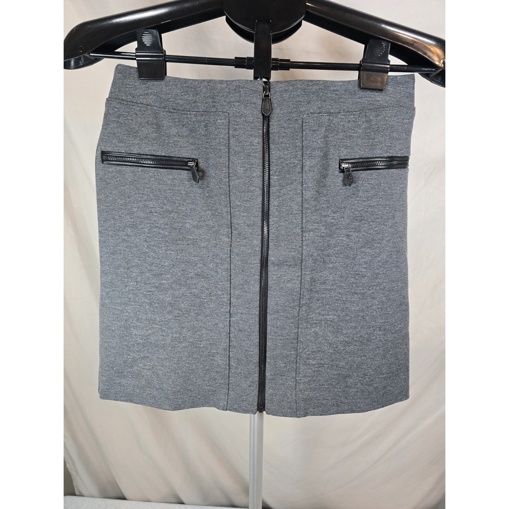 White‎ House Black Market  Skirt Grey Size 00 Full Zip Pencil Skirt